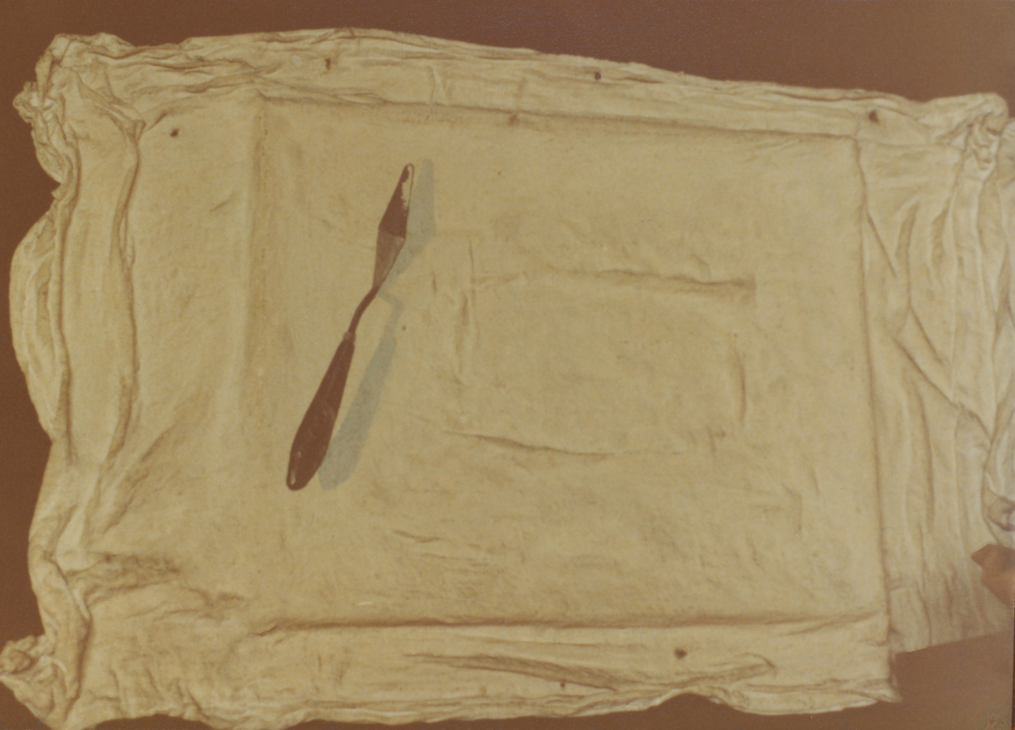 <빨-캔버스와 나이프> 인화사진