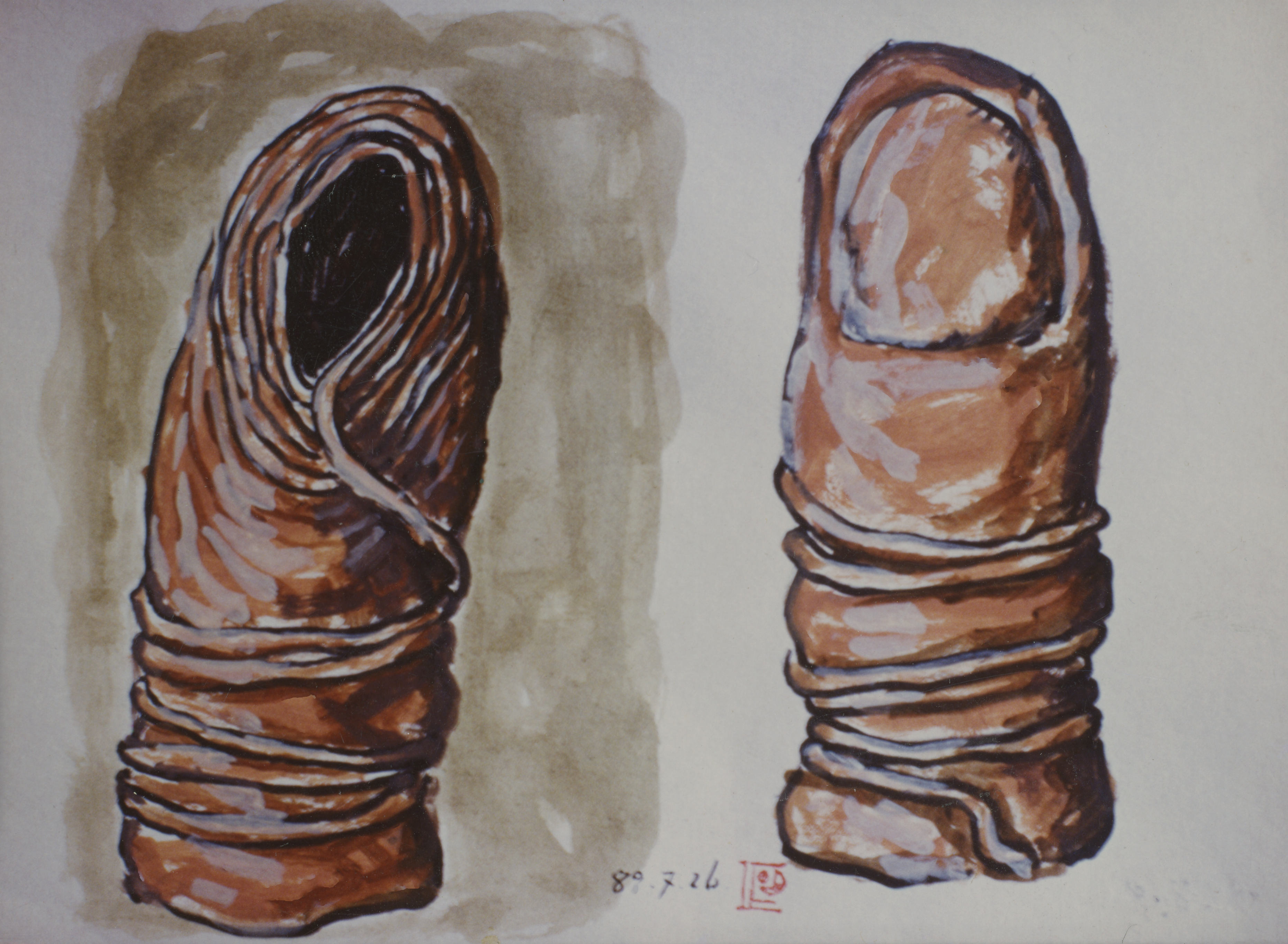 연구실적노트 스크랩 자료 4 <손가락 시리즈> 인화사진