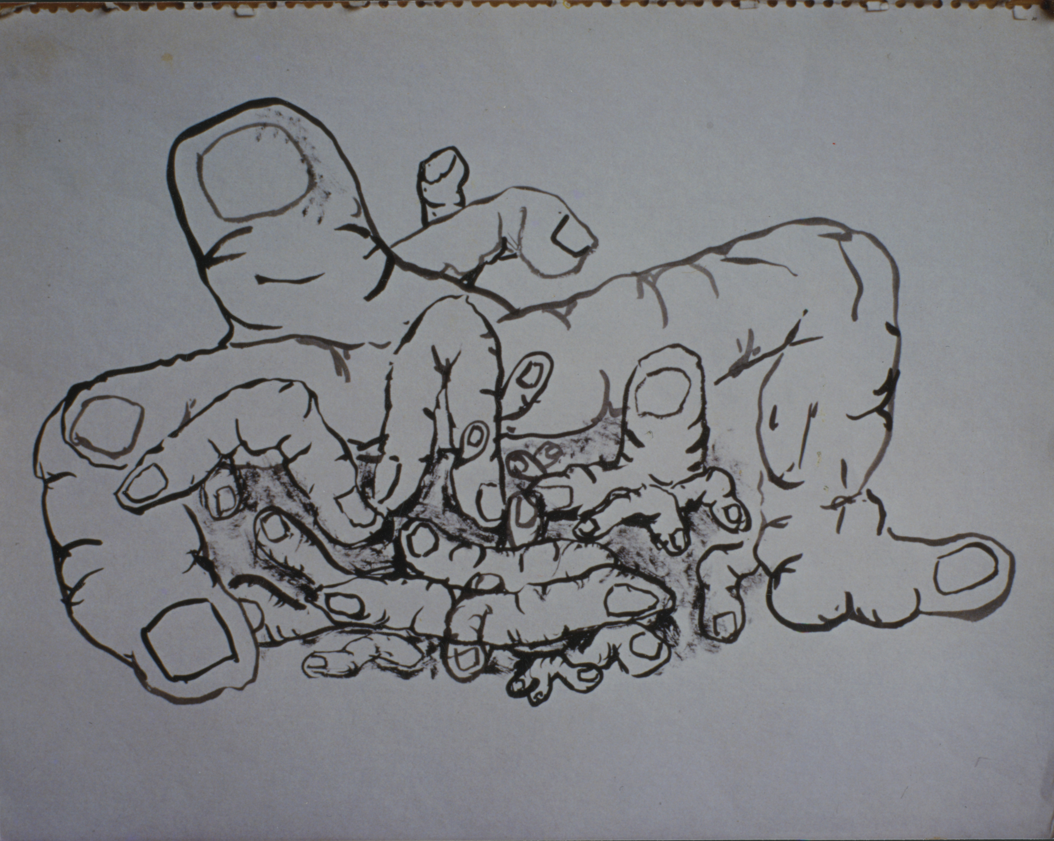 <손가락 습작> 인화사진