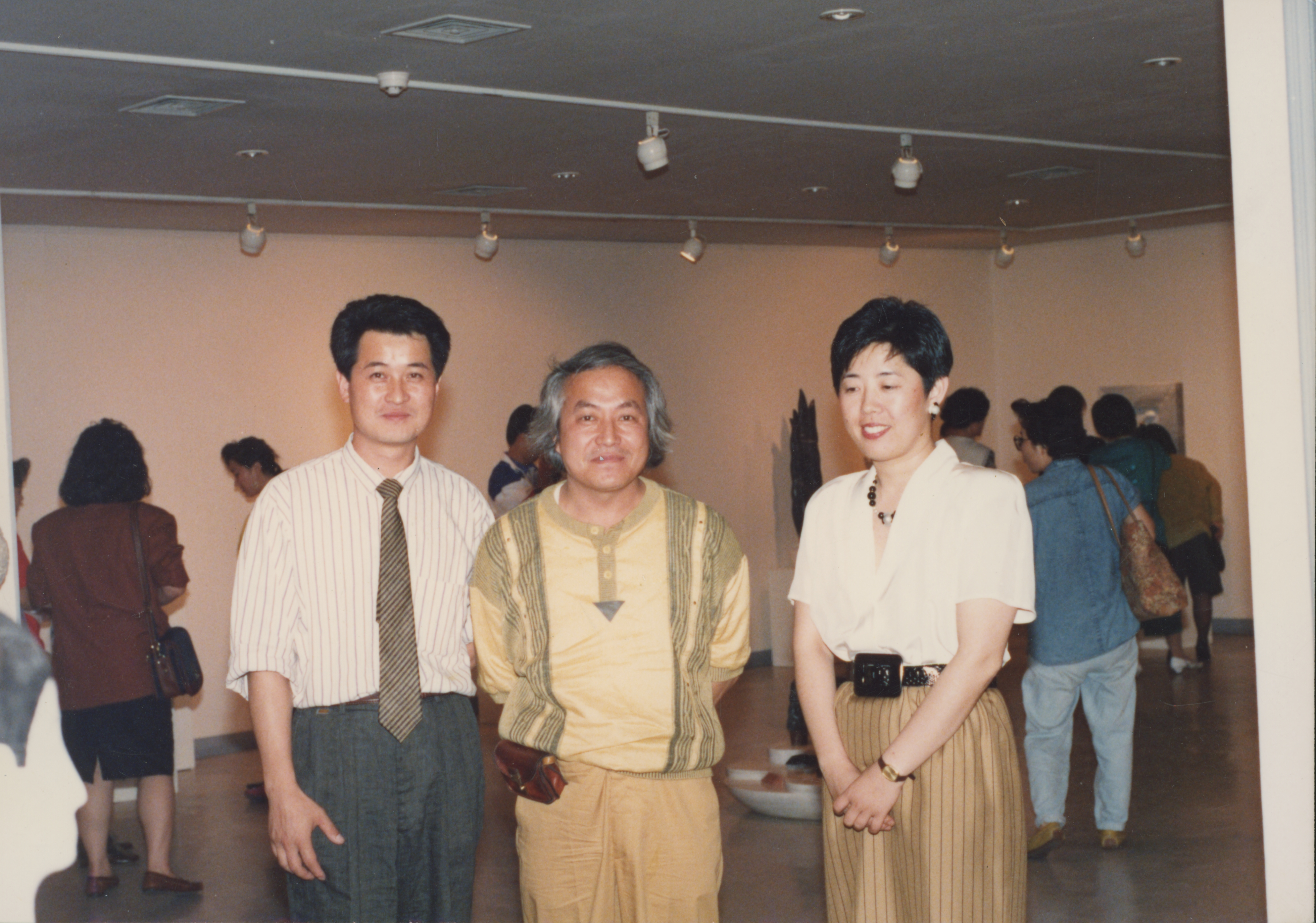 전시회 참석 인화사진