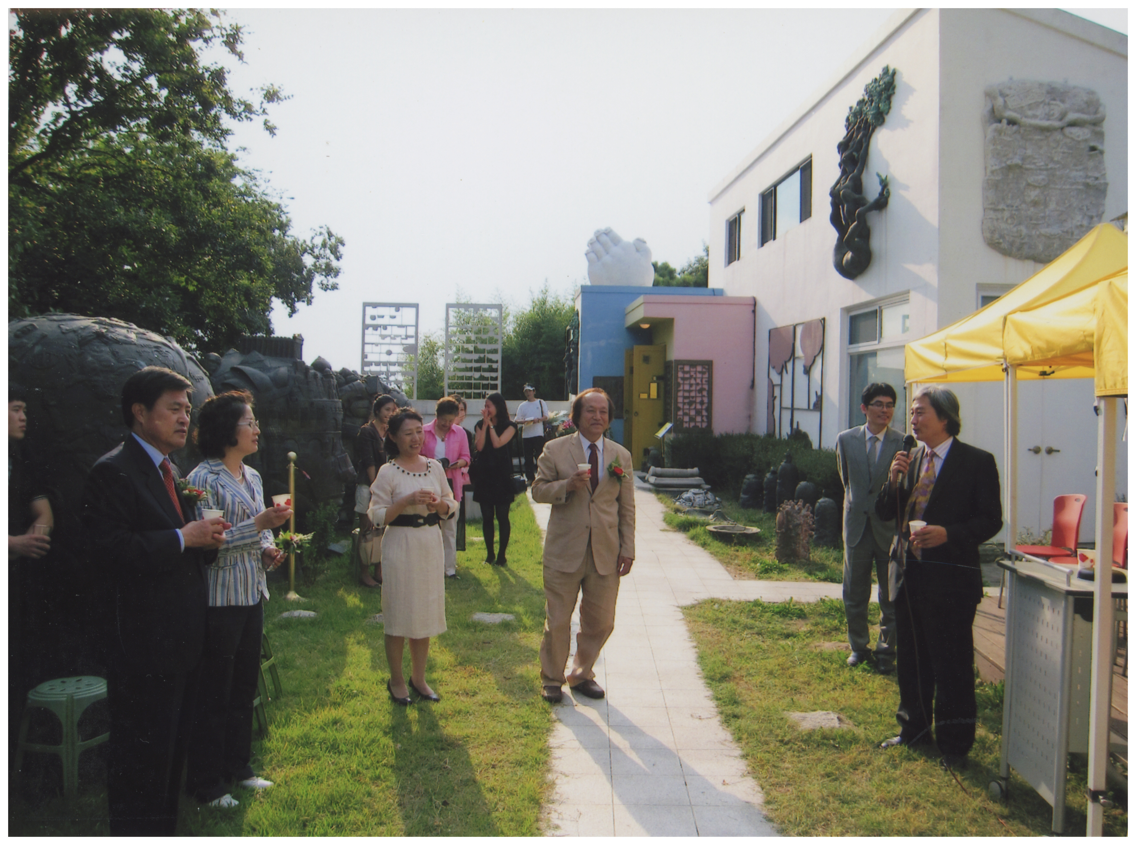 킴스아트필드 미술관 개관 기념식 인화사진