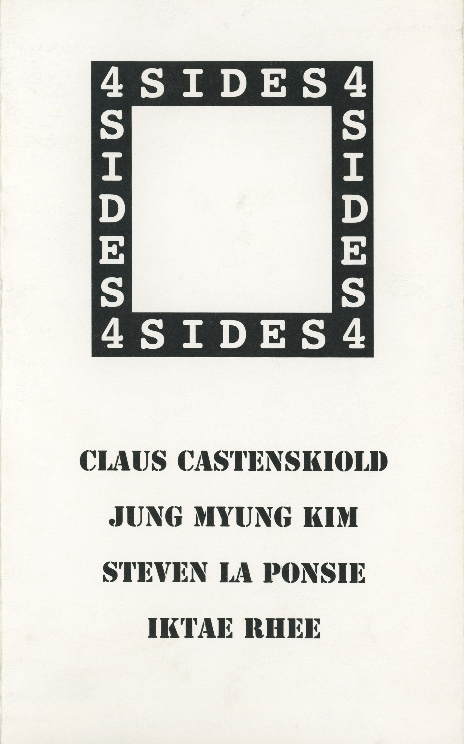 《4SIDES》 리플릿