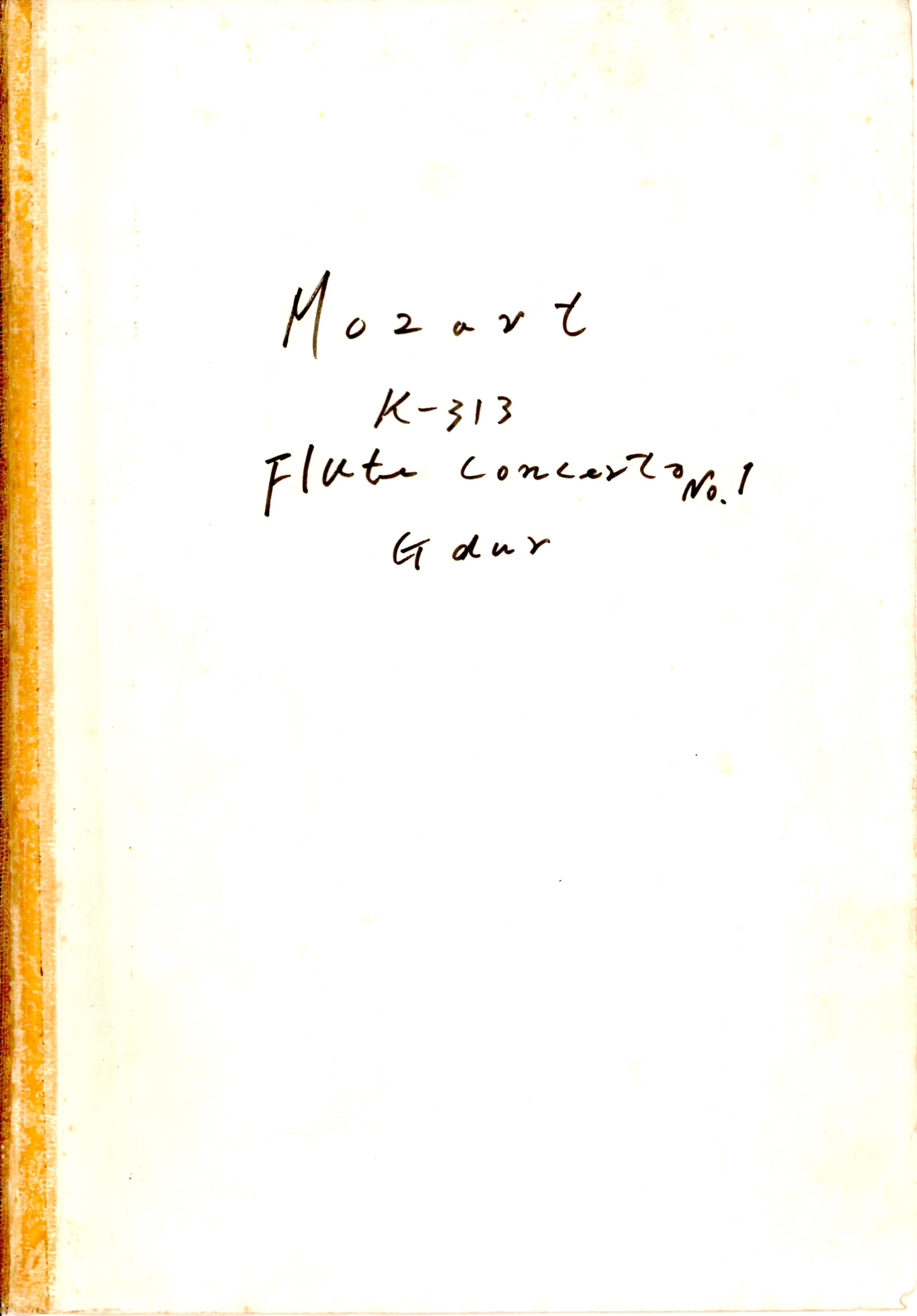 '플루트 협주곡 제1번 G장조, K. 313'