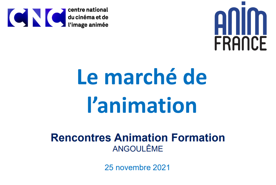 Le marche de l’animation en 2020 : presentation aux Rencontres Animation Formation d’Angouleme 2021