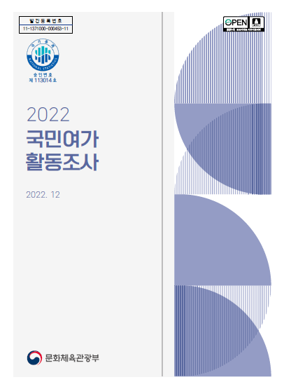 2022년 국민여가활동조사 보고서
