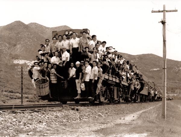 1960년초 송정에서 부산까지 오는 피서열차