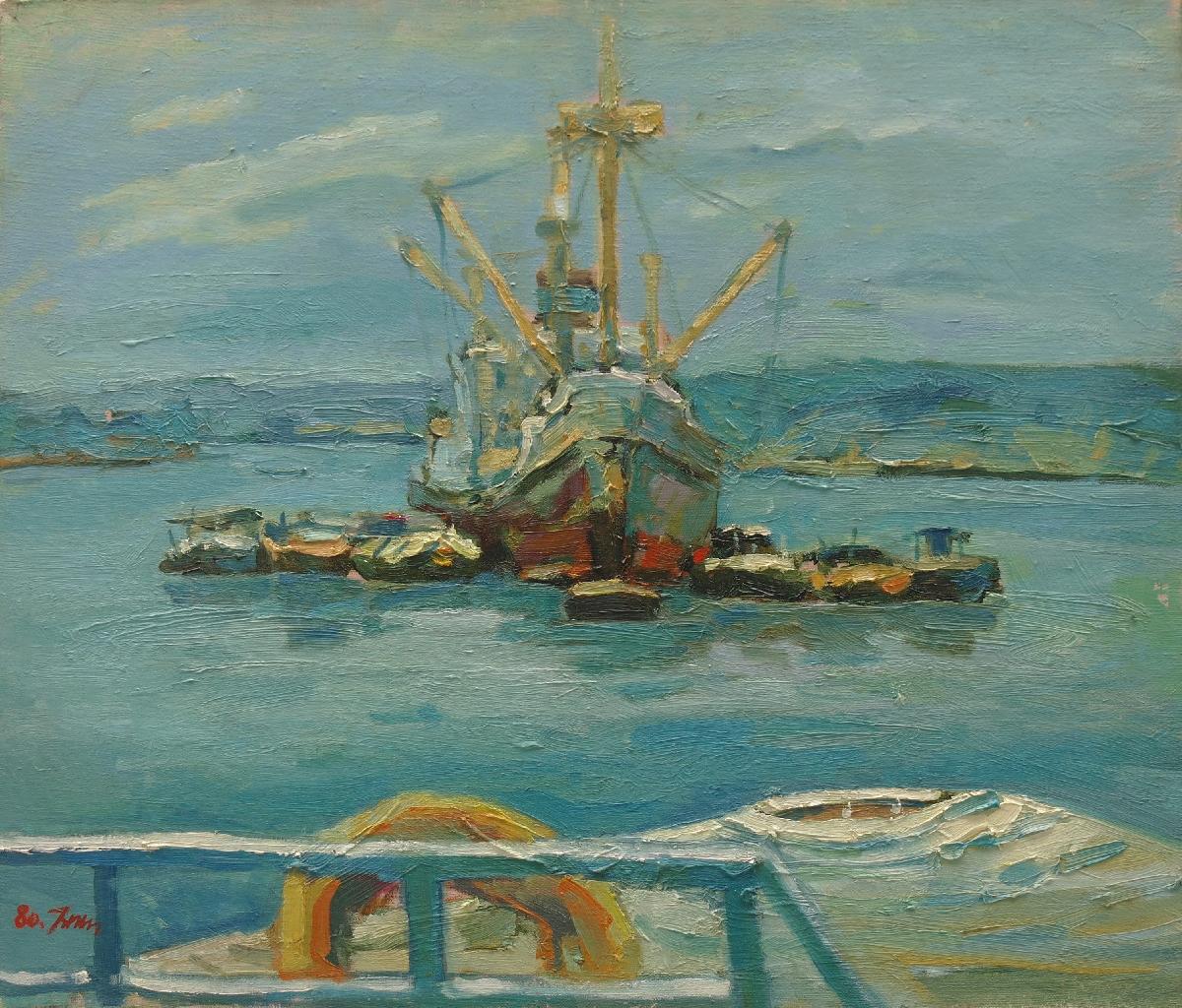 방콕항의 하역작업