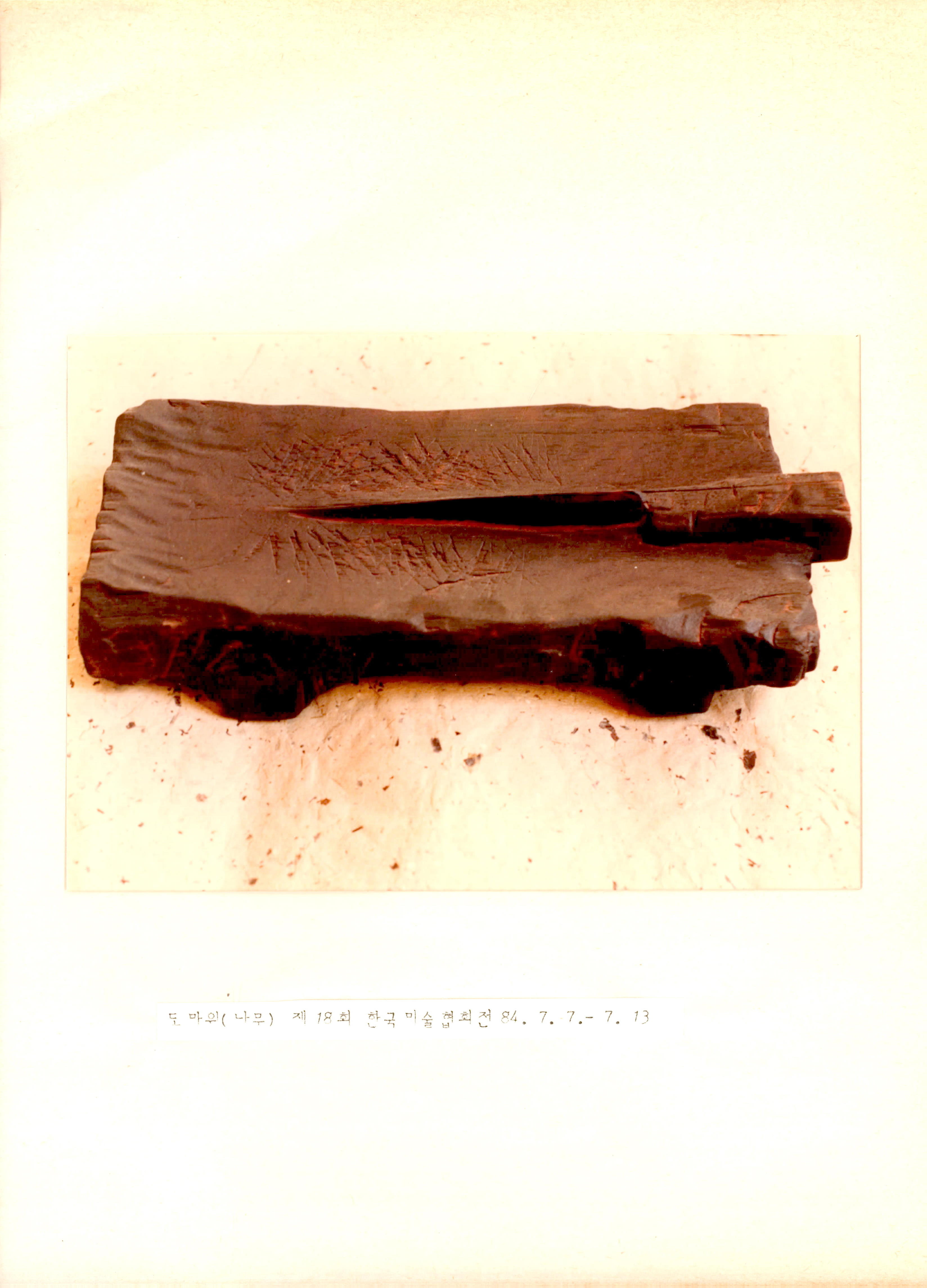 <도마위> 第18回 韓國美術協會展(제18회 한국미술협회전)