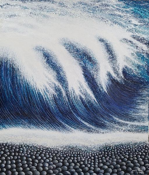 2026년도 부산문화예술지원사업 바다소리Ⅲ (海の音Ⅲ / Sound of the Sea III) 119x137 cm