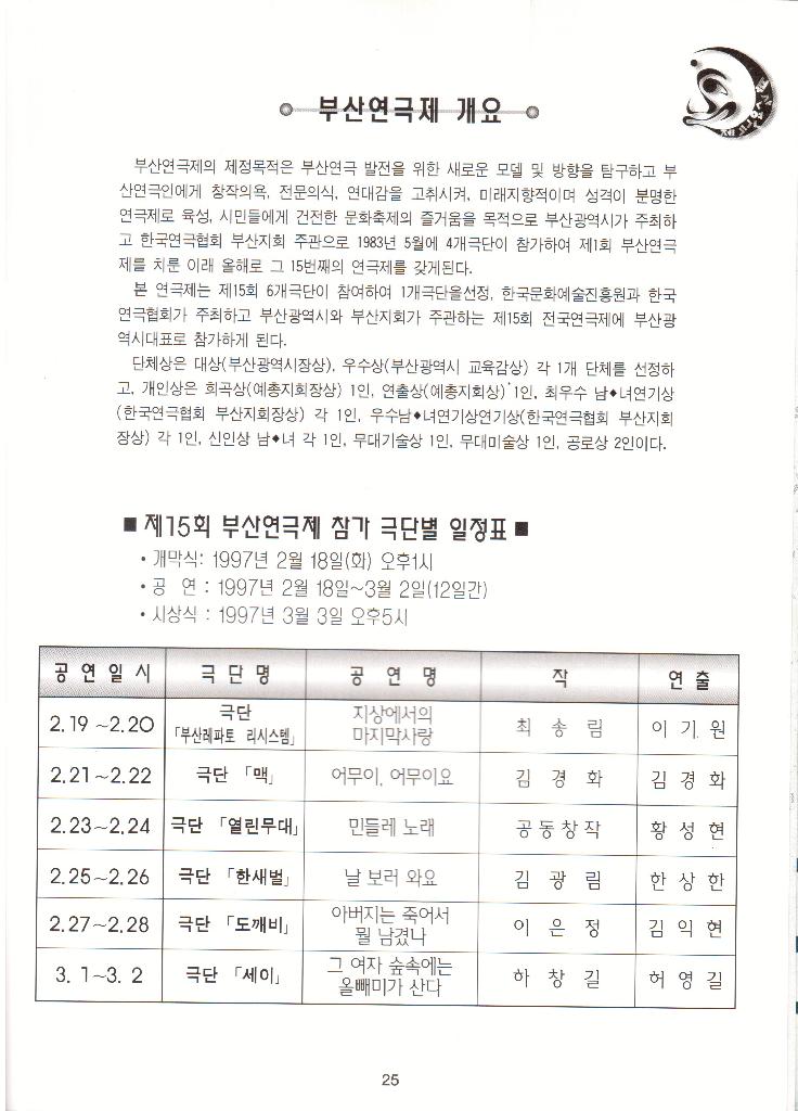 제 15회 부산연극제